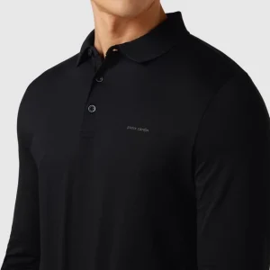 Top 10 ? Pierre Cardin Poloshirt Mit Label-Detail Modell ‘Longsleeves’ – Schwarz ✨ 11