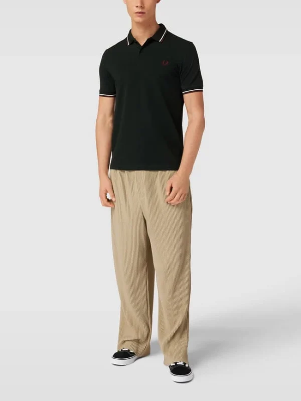Fred Perry Poloshirt Mit Label-Stitching – Dunkelgrün 1