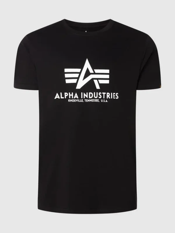 Blitzangebot ? Alpha Industries T-Shirt Mit Logo-Print – Schwarz ? 1