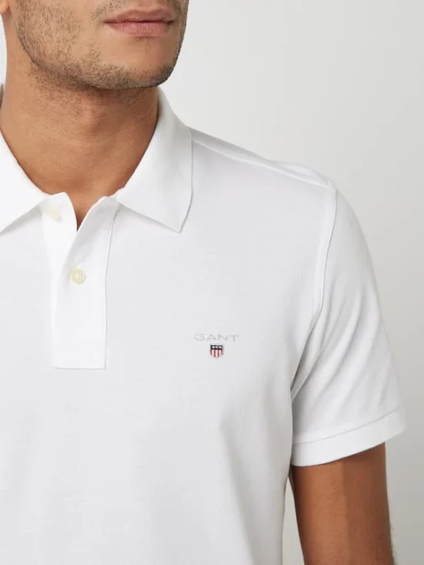 Gant Regular Fit Poloshirt Aus Baumwolle – Weiß 4