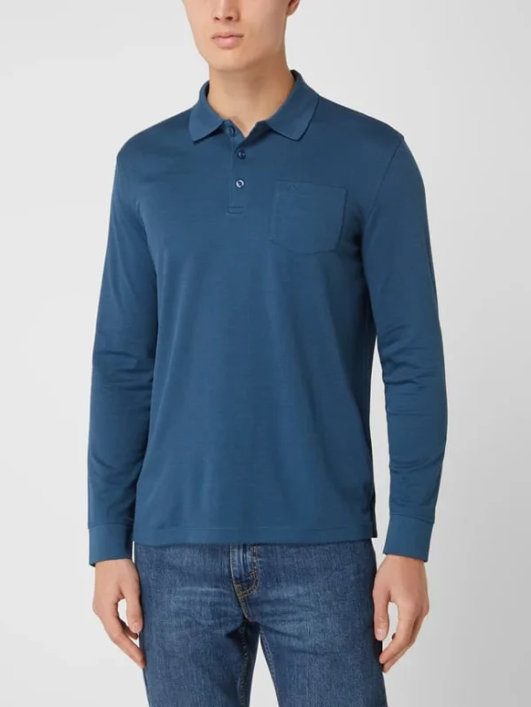 Bestpreis ? Bugatti Poloshirt Aus Piqué – Petrol ✔️ 5