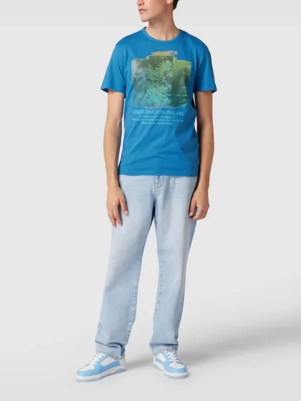 Beste Bewertungen von ? Tom Tailor T-Shirt Mit Motiv-Print – Ozean Blau ? 1