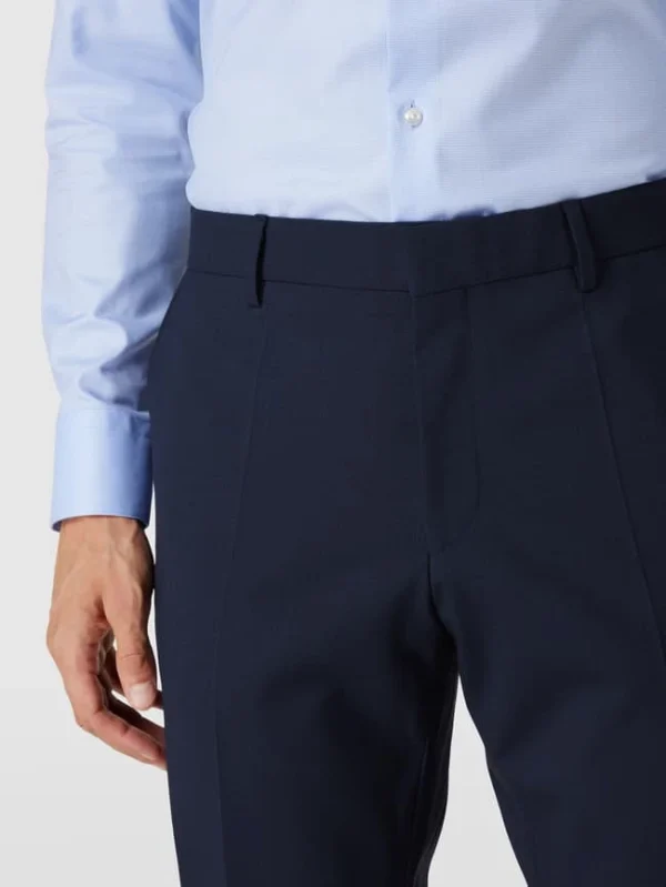 BOSS Slim Fit Anzughose Aus Schurwoll-Mix Modell ‚Genius‘ – Blau 4
