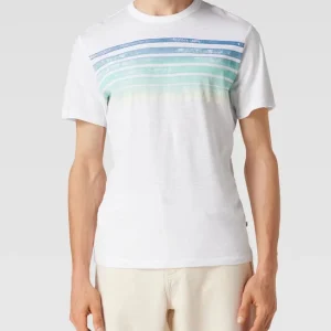 Am billigsten ? Tom Tailor T-Shirt Mit Streifenmuster – Weiß ❤️ 13
