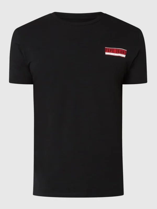 Pepe Jeans Slim Fit T-Shirt Mit Logo-Print Modell ‚Jossy‘ – Schwarz 3
