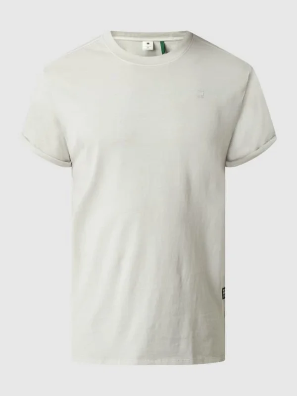 Am billigsten ? G-Star Raw T-Shirt Aus Bio-Baumwolle Modell ‘Lash’ – Hellgrau ? 3