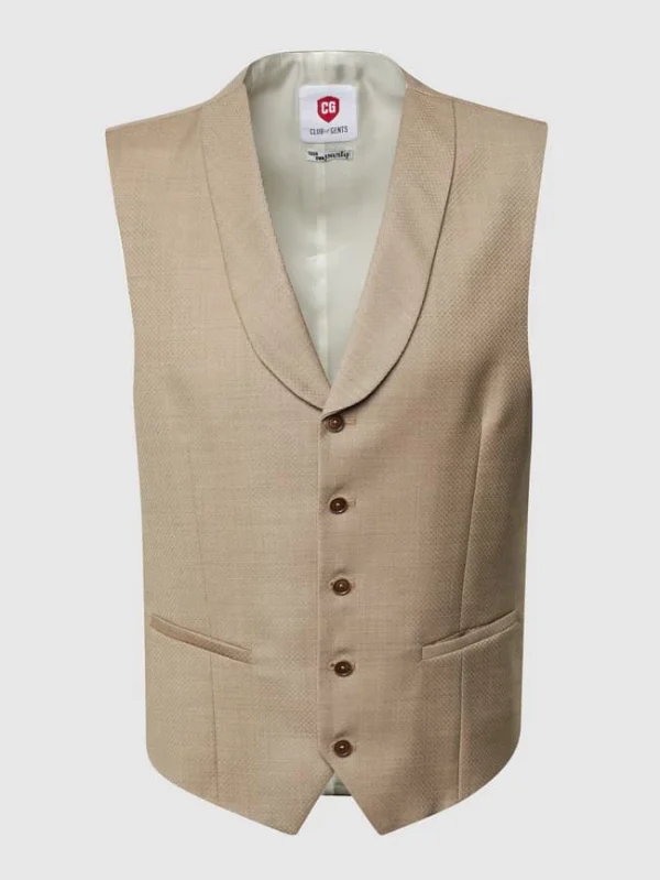 CG – Club Of Gents Weste Aus Reiner Schurwolle – YOUR OWN PARTY By CG – CLUB Of GENTS – Beige 3