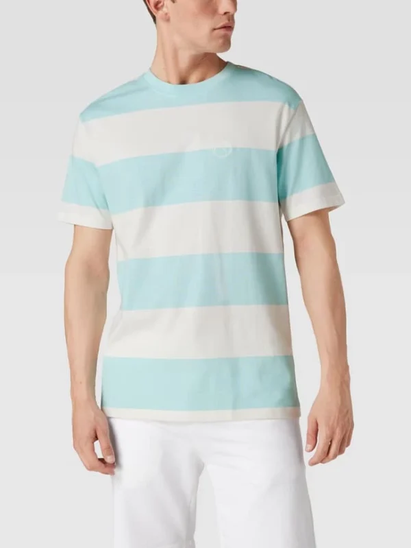 Bestpreis ? MCNEAL T-Shirt Mit Streifenmuster – Helltürkis ? 5