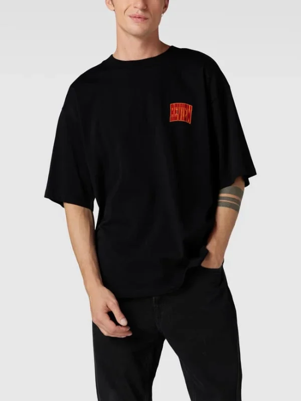 REVIEW T-Shirt Mit Label-Print – Schwarz 5
