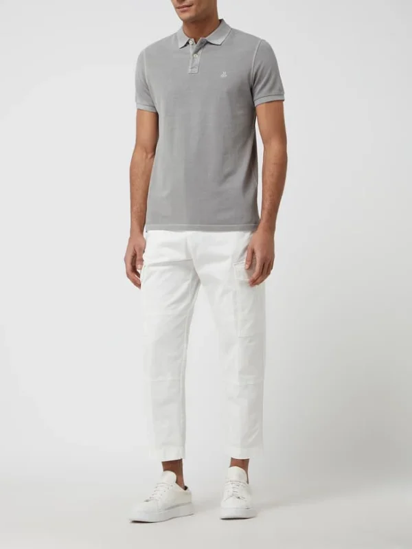 Marc O’Polo Poloshirt Aus Baumwolle – Hellgrau 1