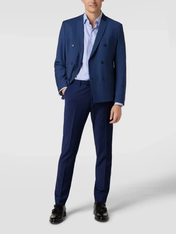 Drykorn Slim Fit 2-Knopf-Sakko Mit Woll-Anteil Modell ‚Irving‘ – Royalblau 1
