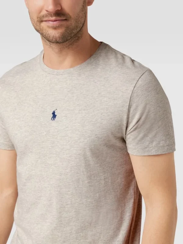 Polo Ralph Lauren T-Shirt Mit Logo-Stitching – Hellgrau 4