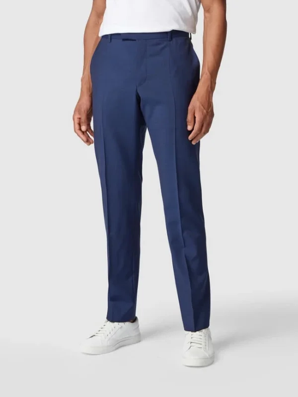 Blitzangebot ? Strellson Slim Fit Anzughose Aus Reiner Schurwolle – Blau ? 5