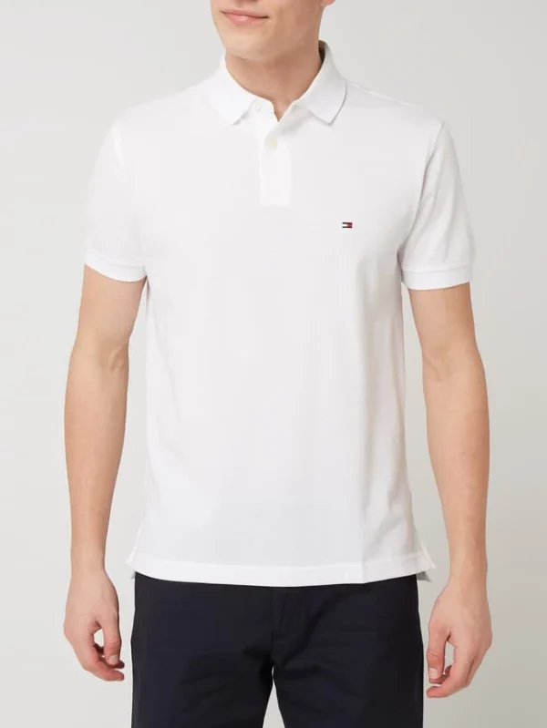 Beste Bewertungen von ⭐ Tommy Hilfiger Regular Fit Poloshirt Aus Piqué – Weiß ? 5