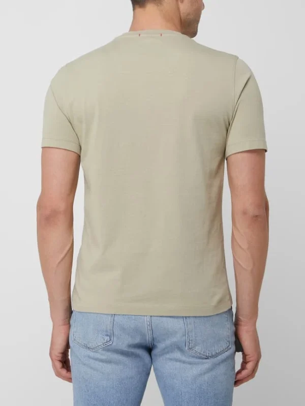 Aeronautica Militare Comfort Fit T-Shirt Aus Baumwolle – Beige 6