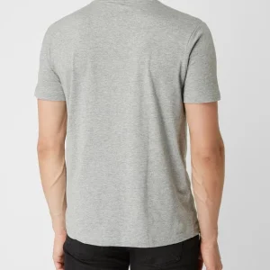Lerros T-Shirt Aus Baumwolle – Mittelgrau Meliert 15