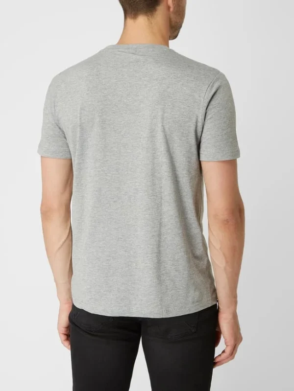 Lerros T-Shirt Aus Baumwolle – Mittelgrau Meliert 6