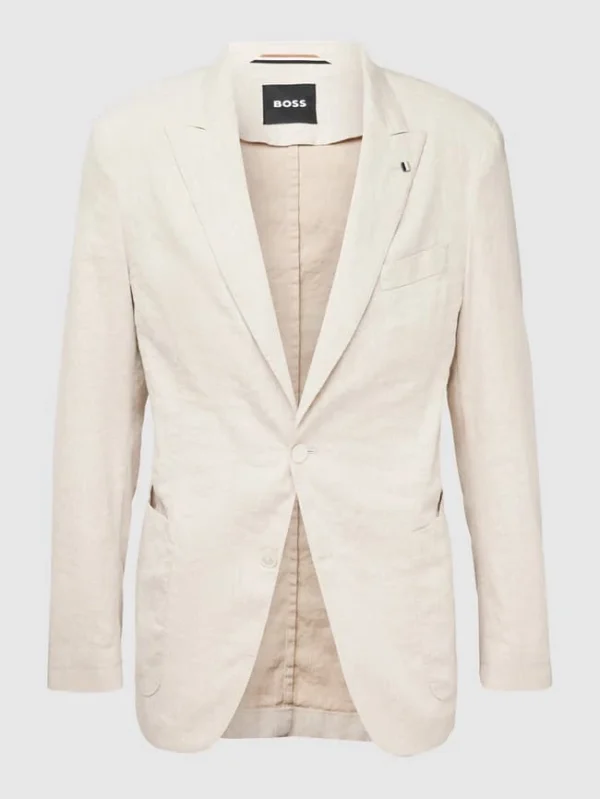 Coupon ? BOSS Sakko Mit Anstecknadel Modell ‘Hanry’ – Offwhite ⌛ 3