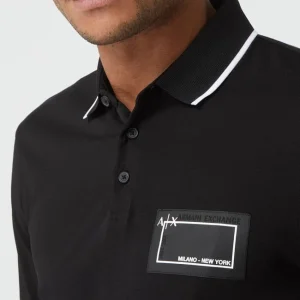 ARMANI EXCHANGE Poloshirt Aus Baumwolle – Schwarz 11