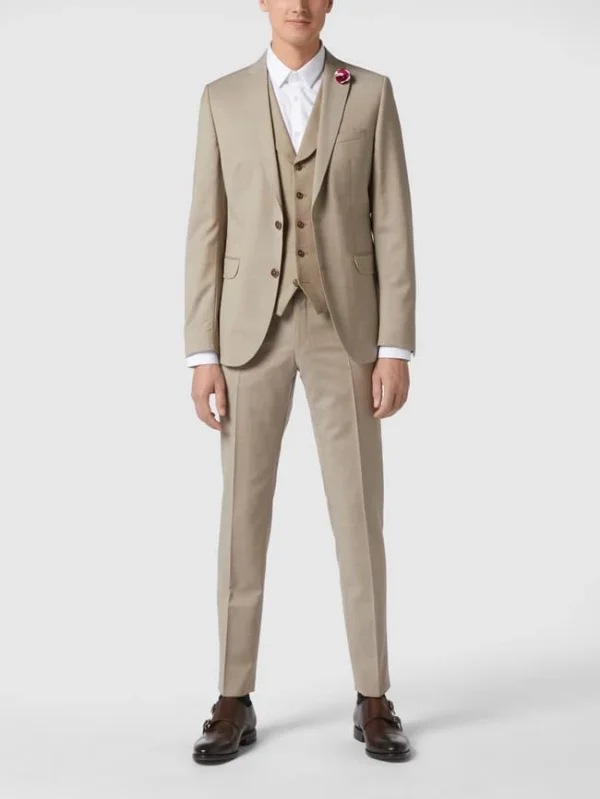 CG – Club Of Gents Weste Aus Reiner Schurwolle – YOUR OWN PARTY By CG – CLUB Of GENTS – Beige 1