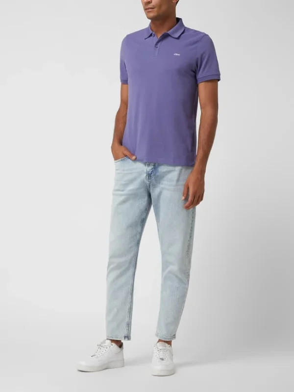 Budget ? S.Oliver RED LABEL Regular Fit Poloshirt Aus Piqué – Purple ? 1
