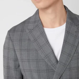 Mango Slim Fit Sakko Mit 2-reihiger Knopfleiste Modell ‚Boston‘ – Mittelgrau 12