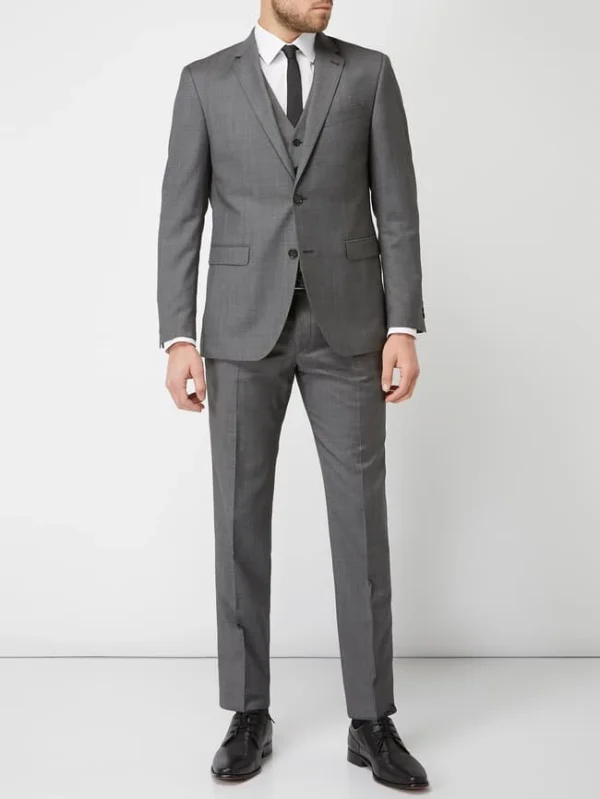 Großhandel ❤️ Pierre Cardin Regular Fit Anzughose Aus Schurwollmischung – Mittelgrau ? 1