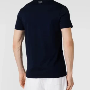 Rabatt ? Karl Lagerfeld Beachwear T-Shirt Mit Label-Print – Marineblau ? 15