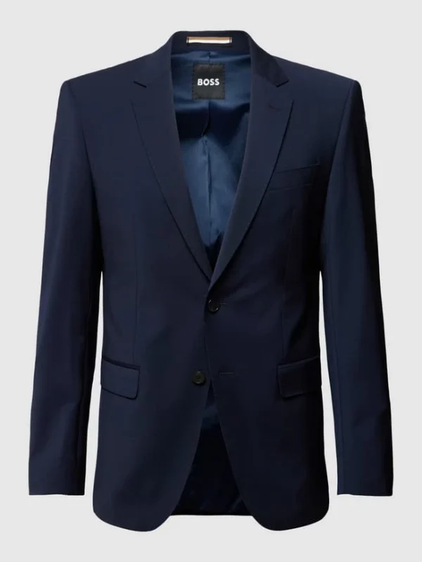 BOSS 2-Knopf-Sakko Mit Kissing Buttons Modell ‚Huge‘ – Marineblau 3