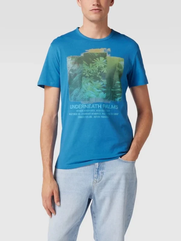 Beste Bewertungen von ? Tom Tailor T-Shirt Mit Motiv-Print – Ozean Blau ? 5