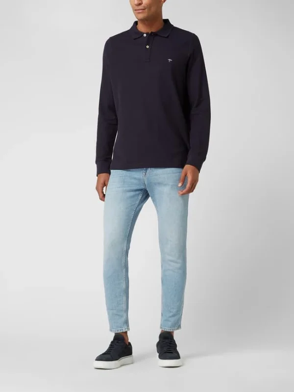 Fynch-Hatton Poloshirt Aus Supima®-Baumwolle – Marineblau 1