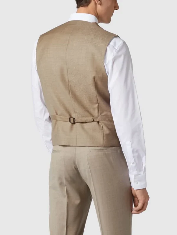 CG – Club Of Gents Weste Aus Reiner Schurwolle – YOUR OWN PARTY By CG – CLUB Of GENTS – Beige 6