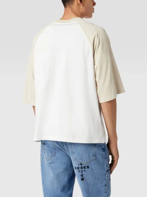 Schlussverkauf ? REVIEW Oversized T-Shirt Aus Baumwolle Mit Raglanärmeln – Offwhite ? 6
