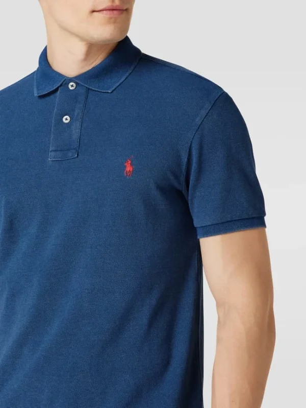 Besorgen ? Polo Ralph Lauren Slim Fit Poloshirt Mit Logo-Stitching – Blau ? 4