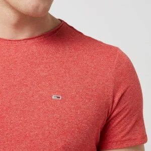 Großhandel ? Tommy ? Jeans Slim Fit T-Shirt Mit Logo-Stickerei Modell ‘Jaspe’ – Rot Meliert ? 11