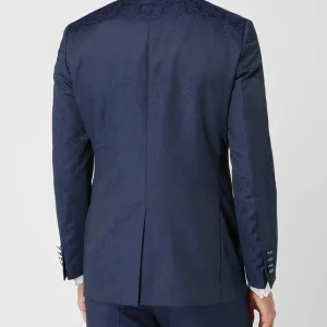 Wilvorst Slim Fit Sakko Aus Wollmischung – Marineblau 16