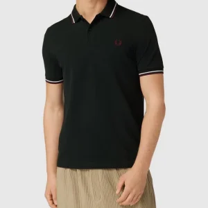 Fred Perry Poloshirt Mit Label-Stitching – Dunkelgrün 13