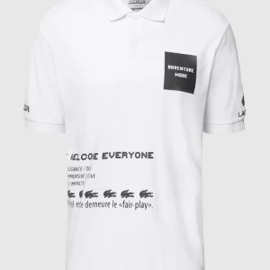 Lacoste Loose Fit Poloshirt Mit Prints – LACOSTE Minecraft – Weiß 9