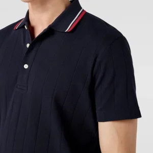 Gant Poloshirt Aus Baumwolle Mit Strukturmuster – Marineblau 11