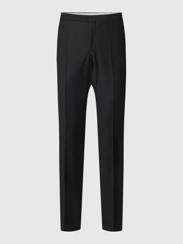 Brandneu ? Pierre Cardin Anzughose Mit Label-Patch – Schwarz ? 3